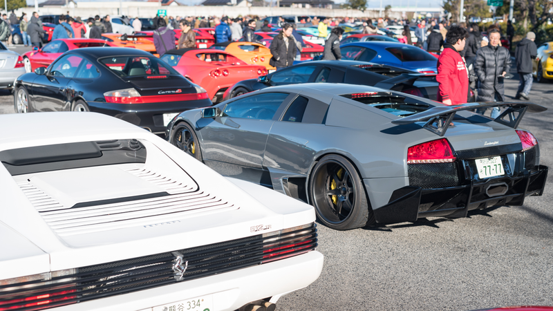 Supercars as far as the eye can see
